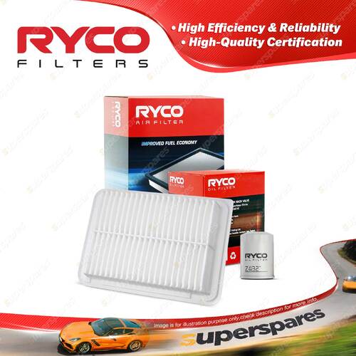 Ryco Oil Air Filter for Toyota Camry ACV40R 4cyl 2.4L 2AZ-FE 07/2006-12/2011
