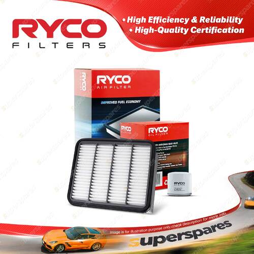 Ryco Oil Air Filter for Mitsubishi Nimbus UG II 4cyl 2.4L 4G64B Petrol