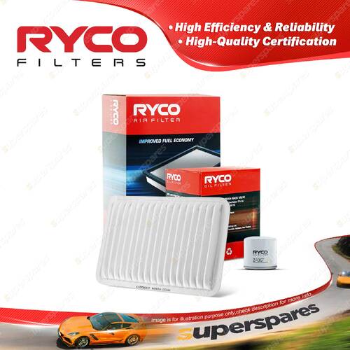 Ryco Oil Air Filter for Mazda 2 DE DY 4cyl 1.5L Petrol ZY 2007-2014 2002-2007