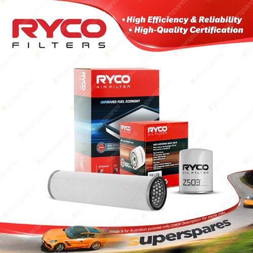 Ryco Oil Air Filter for Ford Tractor 6610 Diesel 268 1981 Z503 HDA5056
