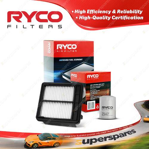 Ryco Oil Air Filter for Honda Crz ZF 4cyl 1.5L Hybrid LEA3 11/2011-On