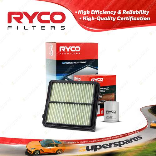 Ryco Oil Air Filter for Honda Civic FD 4cyl 1.3L Hybrid LDA2 02/2006-12/2011