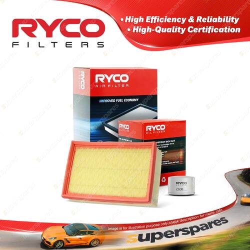 Ryco Oil Air Filter for Renault Kangoo X61 4cyl 1.5L Turbo Diesel K9K 12/2010-On