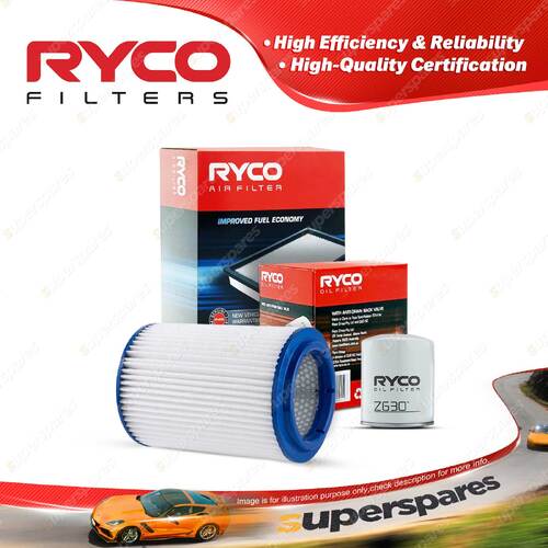 Ryco Oil Air Filter for Kia K2900 PU 4cyl 2.9L Turbo Diesel J3 04/2008-On