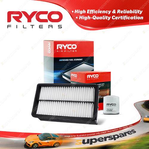 Ryco Oil Air Filter for Mazda Cx-7 ER 4cyl 2.3L 2.5L Petrol L3 L5 11/2006-On