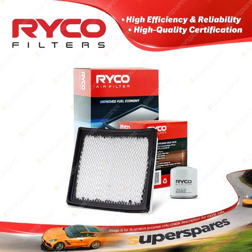 Ryco Oil Air Filter for Chrysler Sebring JS 4cyl 2.4L Petrol 05/2007-06/2010