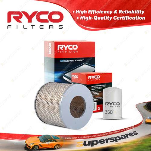 Ryco Oil Air Filter for Toyota Dyna 100 YH81 YH81R 4cyl 1.8L Petrol 1985-1995