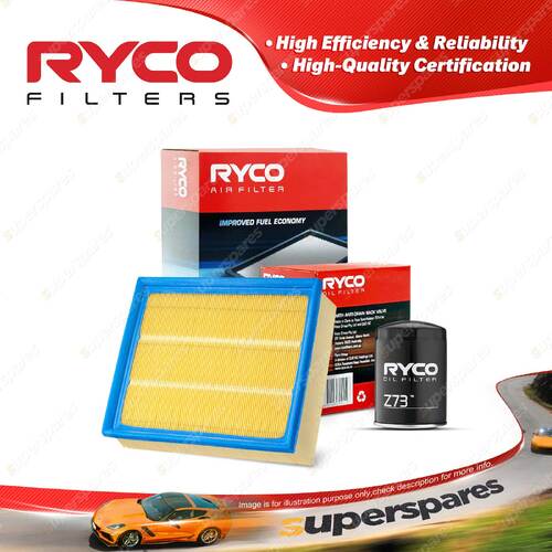 Ryco Oil Air Filter for Audi A4 B5 1.8T Qt 4cyl 1.8L Petrol AJL 01/1999-2001