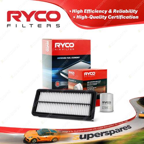 Ryco Oil Air Filter for Suzuki Sx4 GYA 2WD 4cyl 2L Petrol J20A 02/2007-01/2010