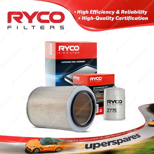 Ryco Oil Air Filter for Isuzu Nps250 NPS71 Nps300 NPS66 NPS71 4cyl 4.6L Diesel