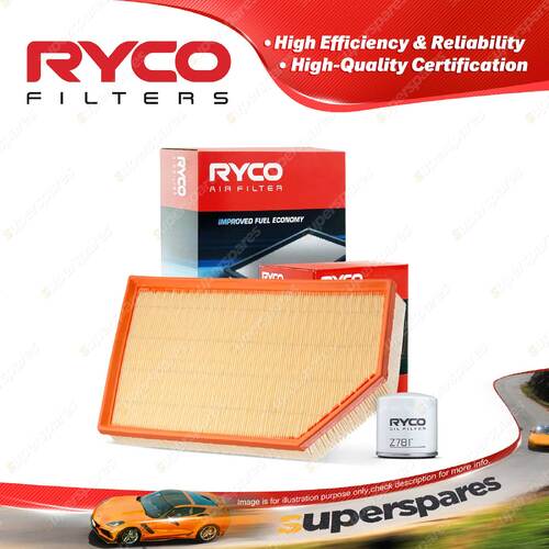 Ryco Oil Air Filter for Volvo S60 V60 T4 4cyl 1.6L Petrol B4164T 10/2011-On