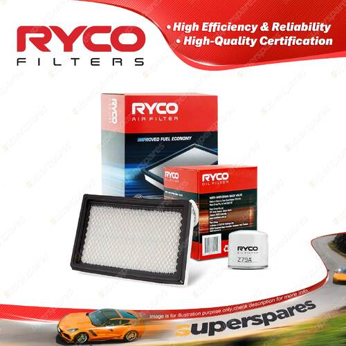 Ryco Oil Air Filter for Ford Festiva WB WD 4cyl 1.3L 1.5L Petrol B3 94-97