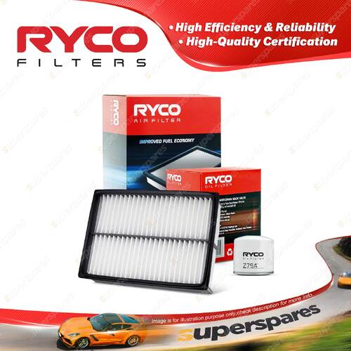 Ryco Oil Air Filter for Mazda 3 BK BL 4cyl 2L 2.2L Turbo Diesel R2 RF