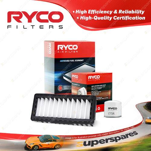 Ryco Oil Air Filter for Mitsubishi Colt RG Turbo 4cyl 1.5L 4G15-T 07/2006-2011