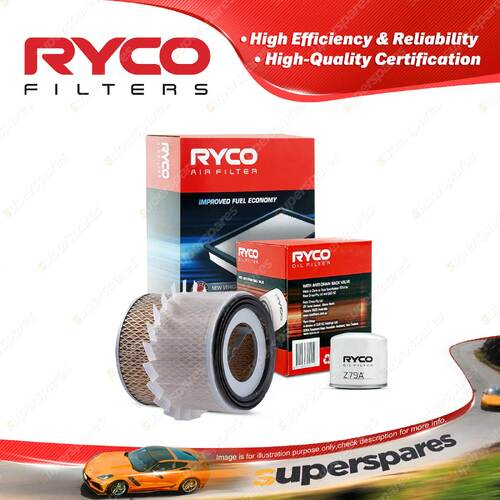 Ryco Oil Air Filter for Ford Econovan SGMR 4cyl 1.4L Petrol UC 05/1984-10/1985