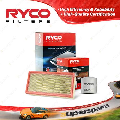 Ryco Oil Air Filter for Ford Transit VG 4cyl 2L Petrol NSJ 01/1996-11/2000