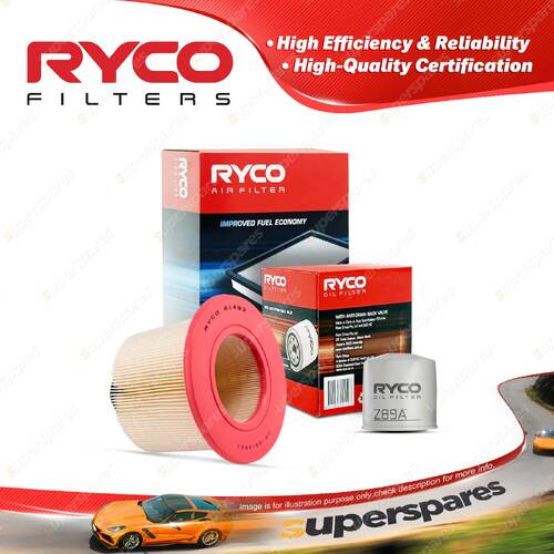 Ryco Oil Air Filter for Ford Falcon Ute AUII Te50 AU I-II V8 5.6L Petrol 01-02