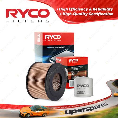 Ryco Oil Air Filter for Toyota Toyoace RY31 RY32 4cyl 2L Petrol 5R