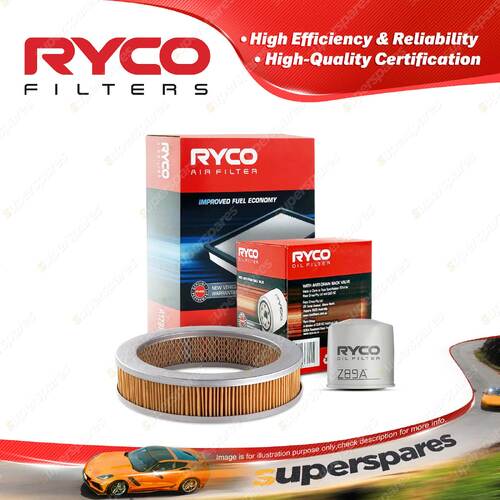 Ryco Oil Air Filter for Toyota Coaster RU19 4cyl 2L Petrol 5R 08/1972-07/1977