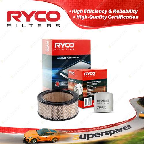 Ryco Oil Air Filter for Fiat 124 4cyl 1.2L 1.4L Petrol 124A 124AC 1967-1971