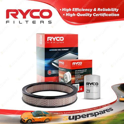 Ryco Oil Air Filter for Chrysler Valiant VE VF 6cyl Petrol 1967-1970 160BHP