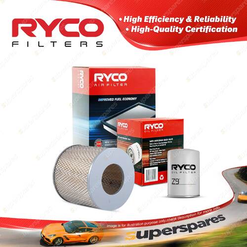 Ryco Oil Air Filter for Toyota Dyna 100 LH80 150 LY60 LY61R 4cyl 3L Diesel