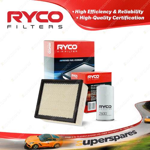 Ryco Oil Air Filter for Isuzu D-Max TF 4cyl 3L Turbo Diesel 10/2008-05/2012