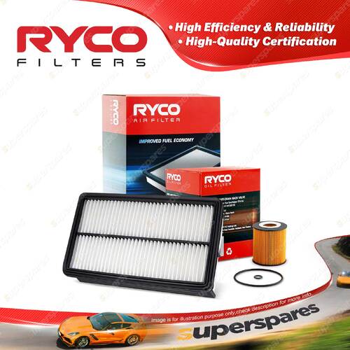 Ryco Oil Air Filter for Mazda 6 GG GY 4cyl 2.3L Mpv LW V6 3L Petrol
