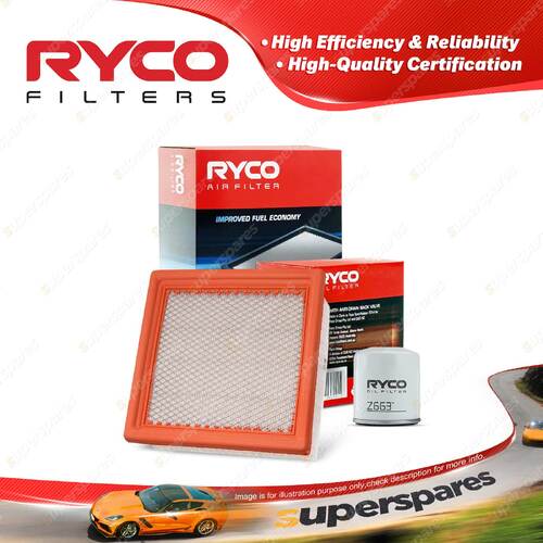 Ryco Oil Air Filter for Fiat Freemont JF 4cyl 2.4L Petrol 04/2013-On