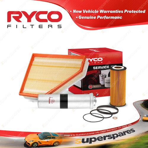Ryco Oil Air Fuel Filter Service Kit for BMW 320D E93 E92 E91 2010-2013