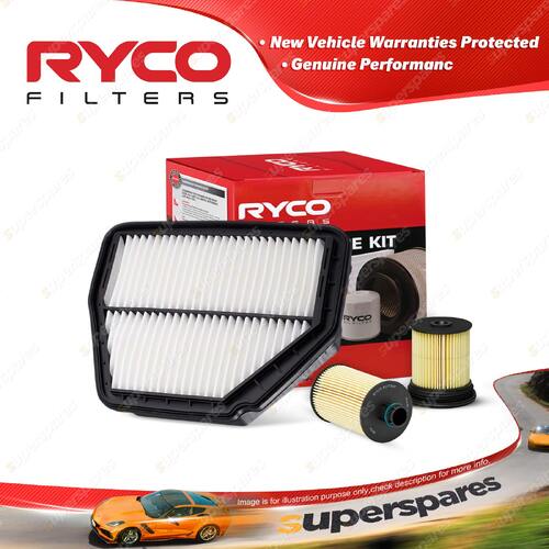Ryco Oil Air Fuel Filter Service Kit for Holden Captiva CG II 02/2011-11/12