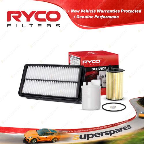 Ryco Oil Air Fuel Filter Service Kit for Kia Grand Carnival VQ 06/2010-On
