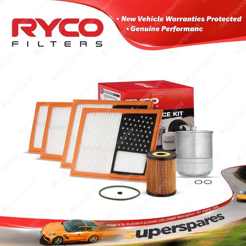 Ryco Oil Air Fuel Filter Service Kit for Mercedes Benz Ml320D W164 CDi 2005-2009