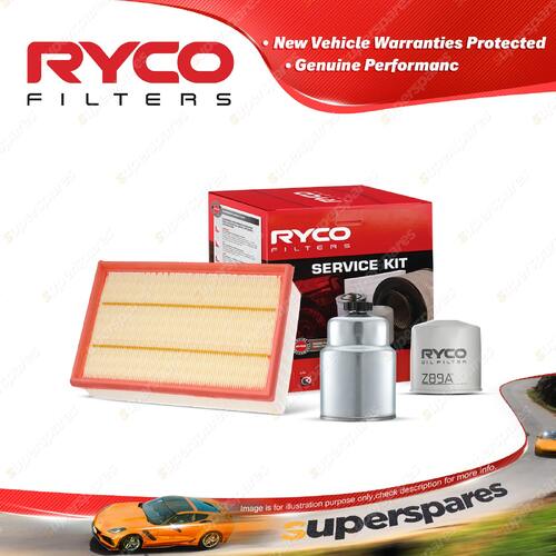 Ryco Oil Air Fuel Filter Service Kit for Nissan Pathfinder R51 07/2005-06/2006