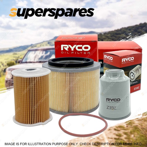 Ryco Oil Air Fuel Filter Service Kit for Nissan Patrol GU III IV ZD30D II ZD30