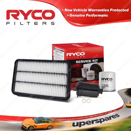 Ryco Oil Air Fuel Filter Service Kit for Toyota Camry SXV20R SXV20R 2000-2002