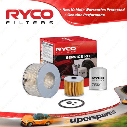 Ryco Oil Air Fuel Filter Service Kit for Toyota Landcruiser HJ47 HJ60 Wagon HJ75