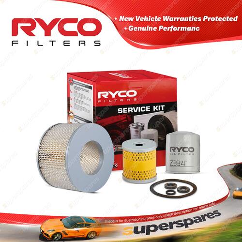 Ryco Oil Air Fuel Filter Service Kit for Landcruiser HZJ70 73 75 78 80 HDJ79
