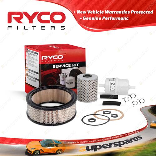 Ryco Oil Air Fuel Filter Service Kit for Chrysler Valiant RV1 SV1 1962-1963