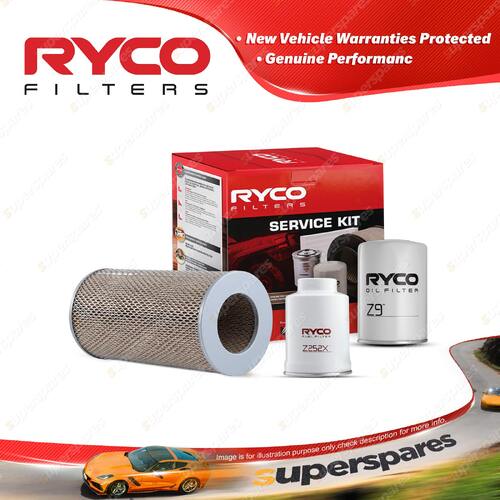 Ryco Oil Air Fuel Filter Service Kit for Commuter Bus LH425R Toyota Hiace