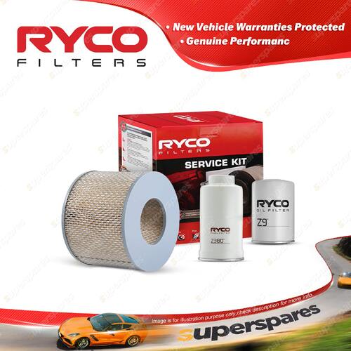 Ryco Oil Air Fuel Filter Service Kit for Coaster BB40 Dyna 200 BU100R 300 BU88