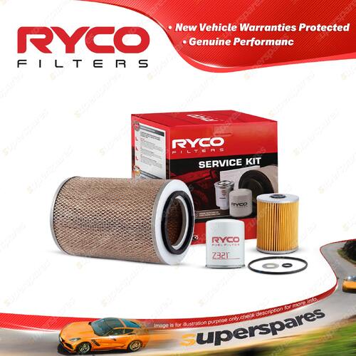 Ryco Oil Air Fuel Filter Service Kit for Hino Fc142 Fc144 Fc146 1987-1995