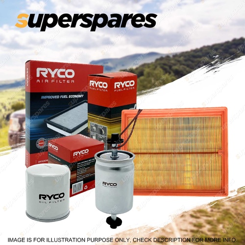 Ryco Oil Air Fuel Filter Service Kit for Holden Combo Van XC Z14XEP Barina XC