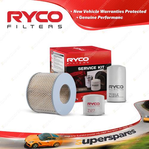 Ryco Oil Air Fuel Filter Service Kit for Daihatsu Dv28D Dv28L B Series 1977-1978