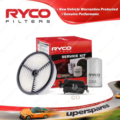 Ryco Oil Air Fuel Filter Service Kit for Toyota Cressida MX73 Auto 10/1984-1988