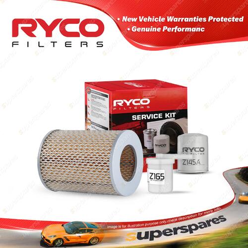Ryco Oil Air Fuel Filter Service Kit for Nissan Urvan E23 1981-02/1983
