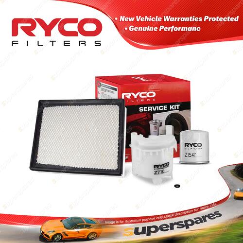 Ryco Oil Air Fuel Filter Service Kit for Holden Crewman Utility One Tonner VY II