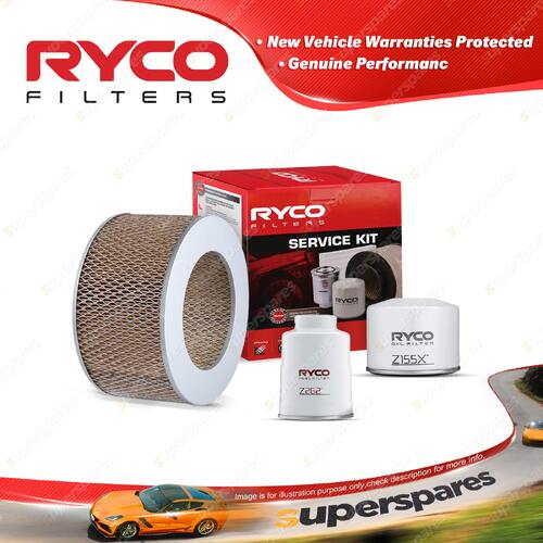 Ryco Oil Air Fuel Filter Service Kit for Ford Courier SGHW 4cyl 2.2L Diesel