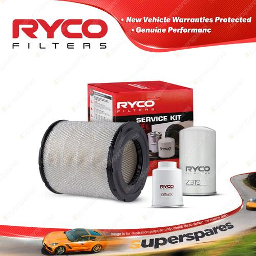 Ryco Oil Air Fuel Filter Service Kit for Hino Dutro 8500 XZU424 XZU434 2003-2007