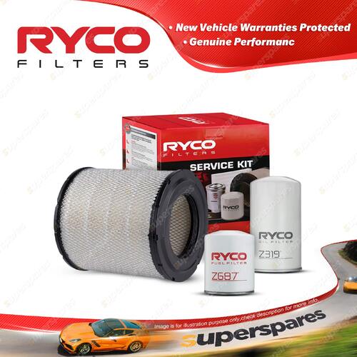 Ryco Oil Air Fuel Filter Service Kit for Hino Dutro 5000 5500 6500 XZU404 XZU414